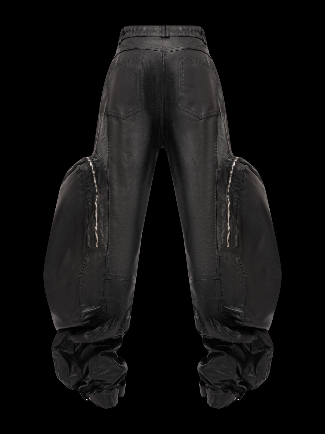 Black Tasche Leather Pants