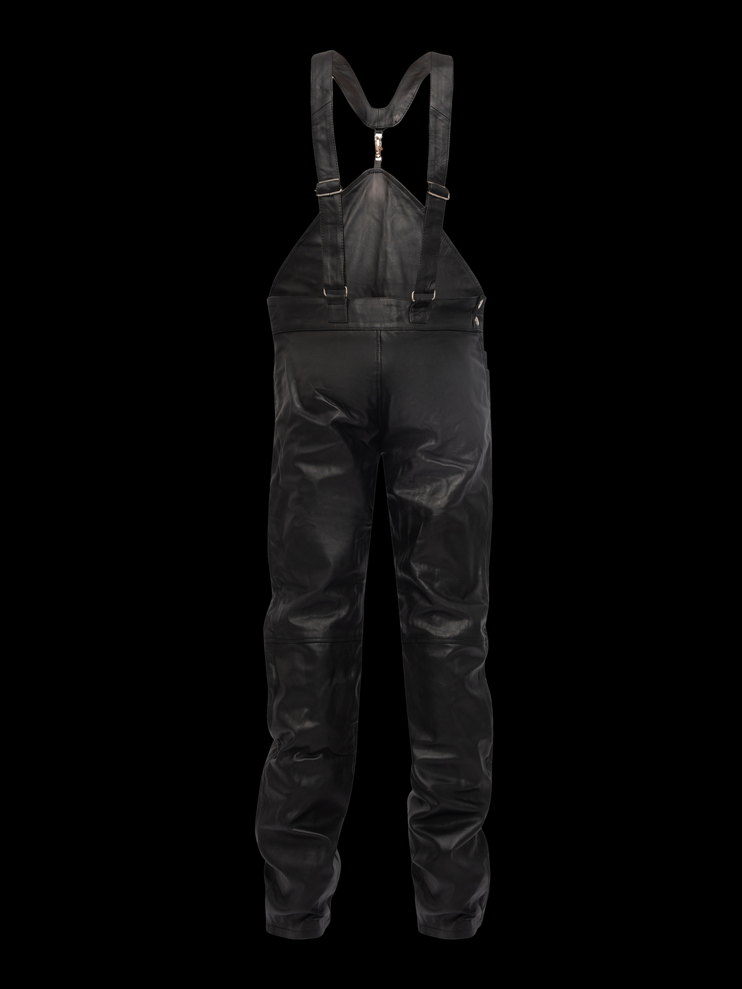 Black Leather Overalls