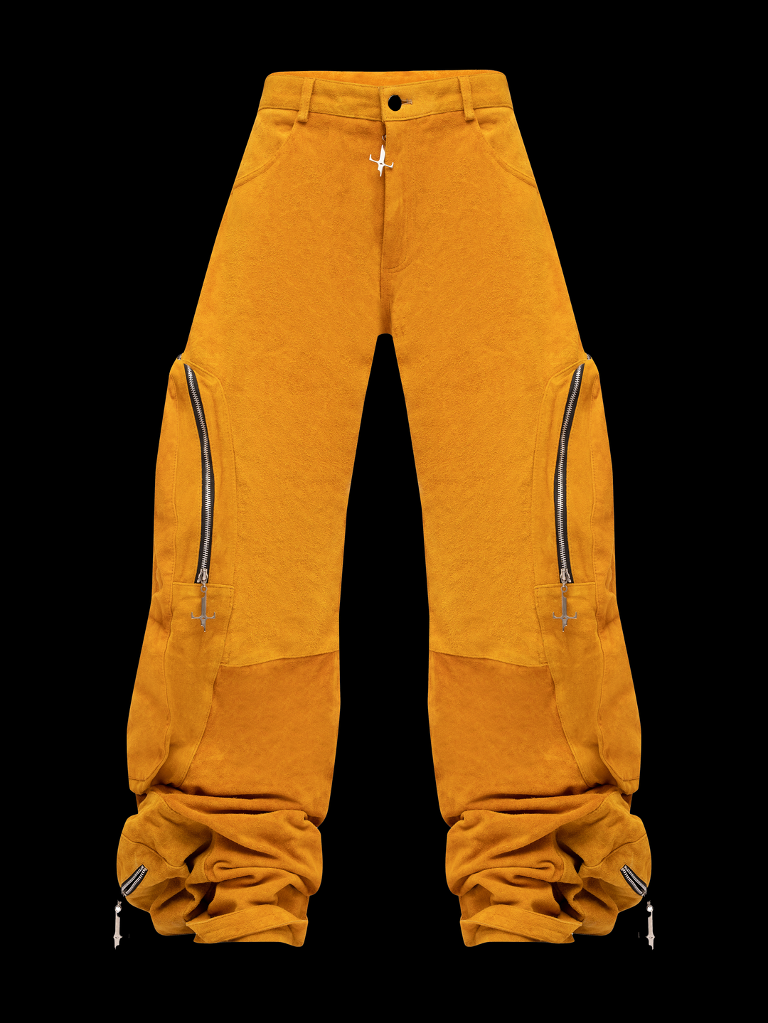 Mustard Tasche Suede Pants